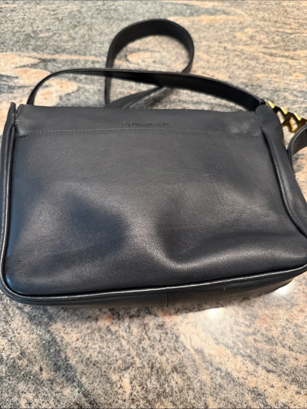 Paloma Picasso Black Leather Bag